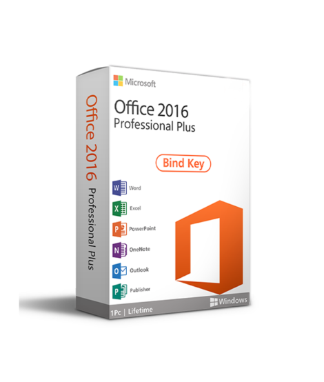 MS Office Professional Plus 2016 Bind Key for Windows