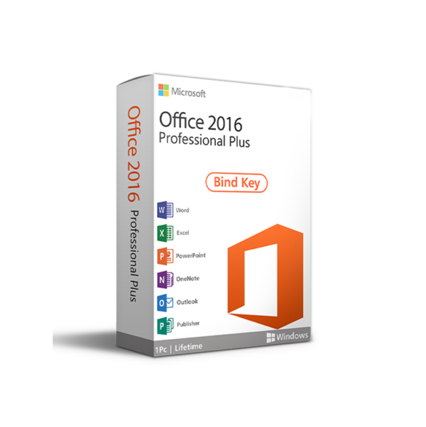 MS Office Professional Plus 2016 Bind Key for Windows